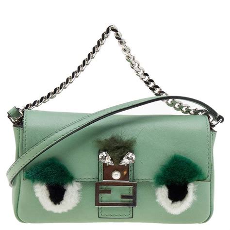 fendi monster baguette micro bag|farfetch fendi baguette.